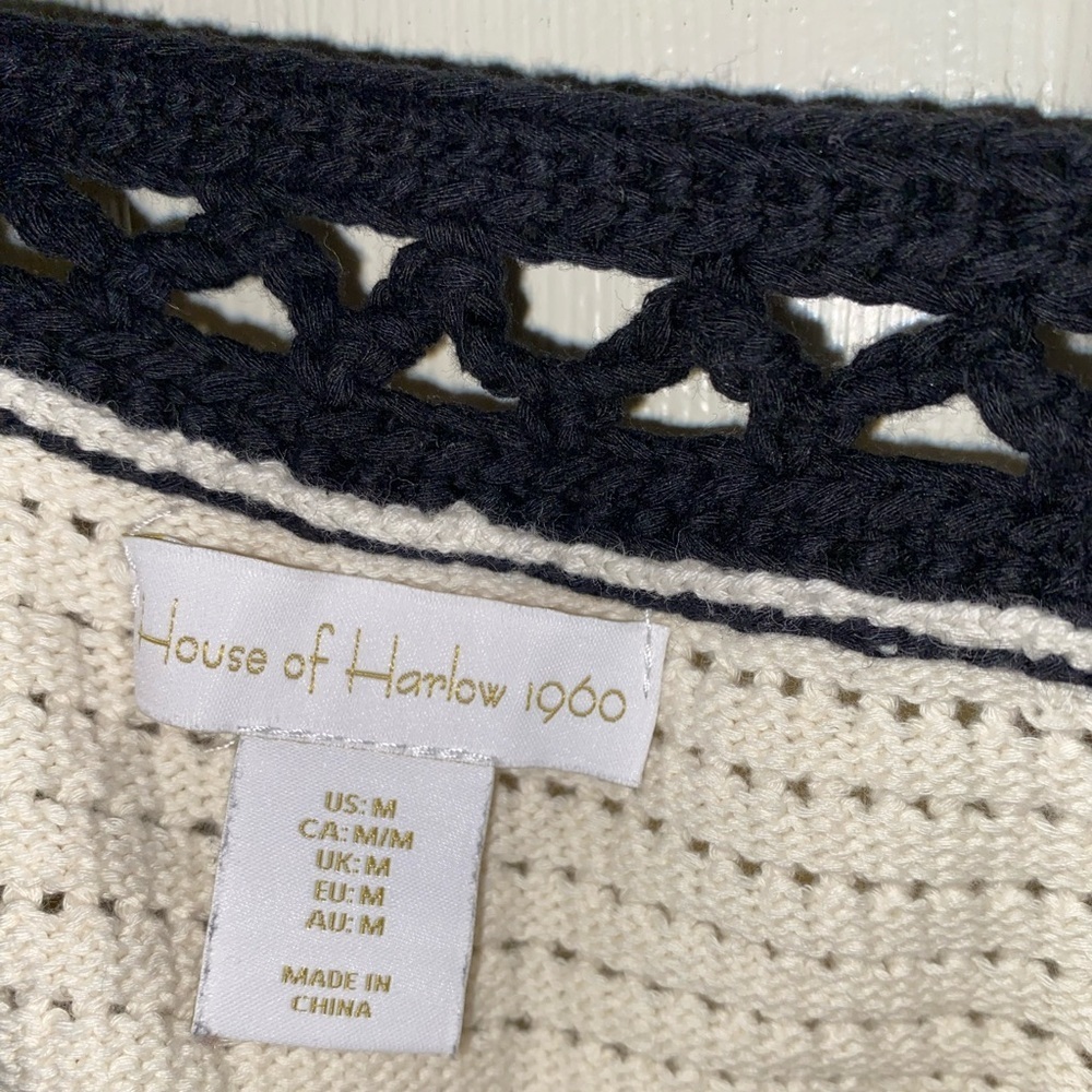 House of Harlow 1960 Crochet Knit Skirt & Top Set | Boho Beachy - Picture 6 of 12
